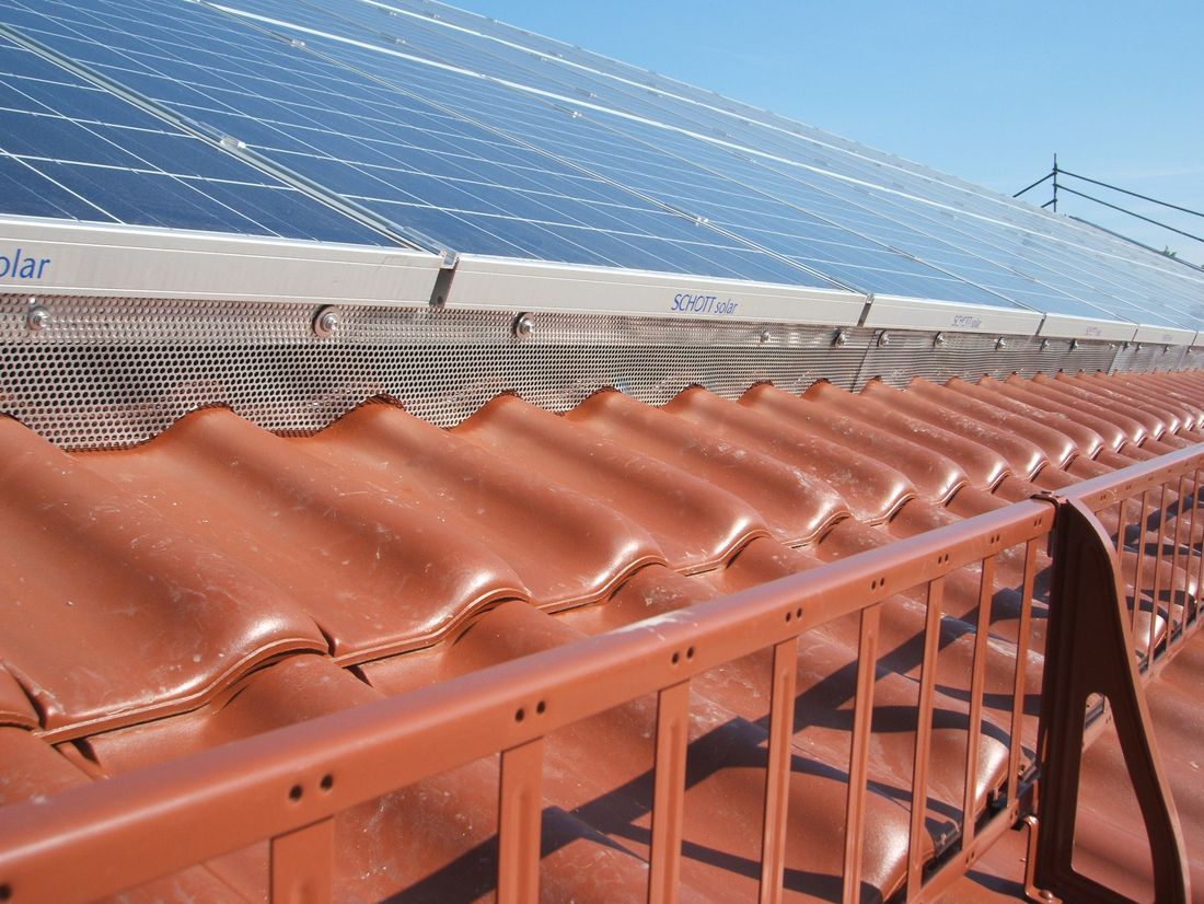 Vogel und Marderschutz für Photovoltaikanlagen
