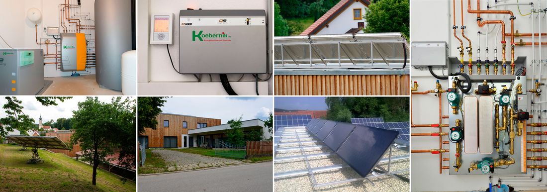 Solaranlage und Wärmetauscher Schierling