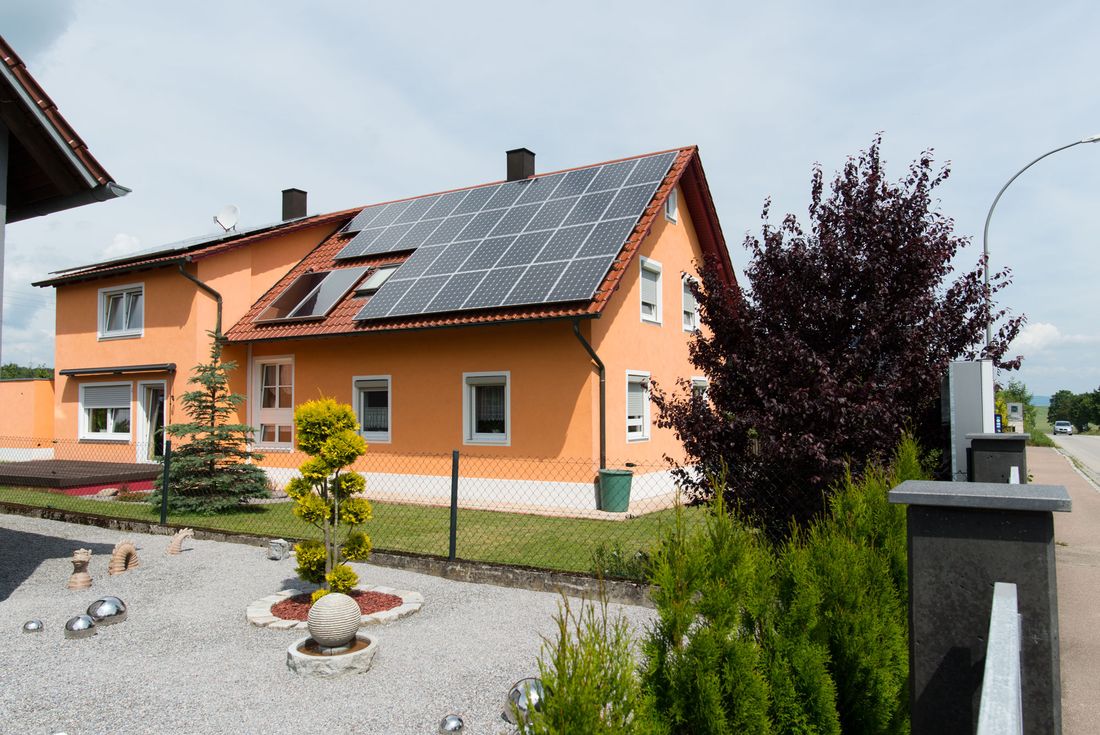 Solar- und Pelletsanlage Hagelstadt